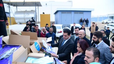 بڕی ٣٠٠ تۆن پێداویستی پزیشکی درایە وەزارەتی تەندروستی