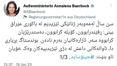 وەزیری دەرەوەی ئەڵمانیا : دەنگدانی ئەمڕۆش قەرزارباری رۆڵی ماندونەناسانەی ژنانی ئێزیدییەکانە