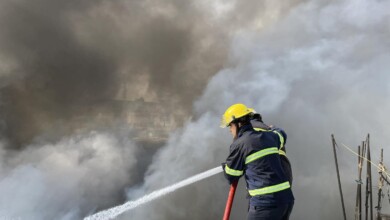 ئاگرەكەی هەولێر بەبێ زیانی گیانی كۆنترۆڵكرا