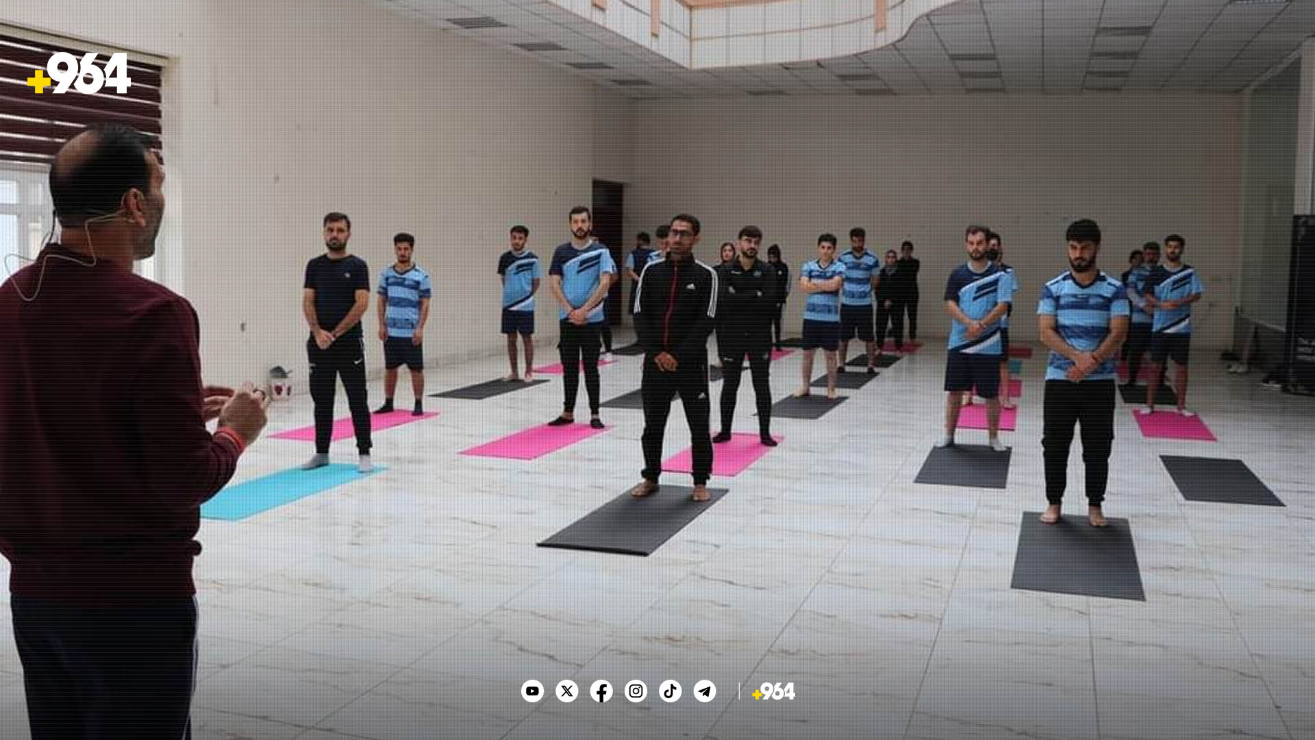 کونسوڵخانەی هیندسیتان لە زانکۆ و باخچە و قوتابخانەکان چالاکی یۆگا ئەنجام دەدات