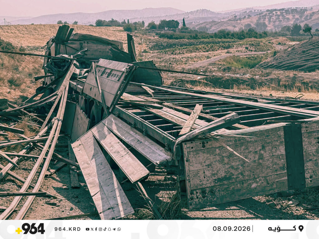 دوو کەس بریندارن؛ لە رووداوێکى هاتوچۆدا کەسێک گیانى لەدەستدا