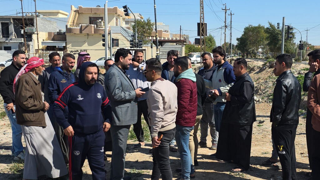 دانیشتووانی گەڕەکێکی کەرکوک ناڕازین؛ "بەناوی حکومەت زەوی داگیر دەکرێت"