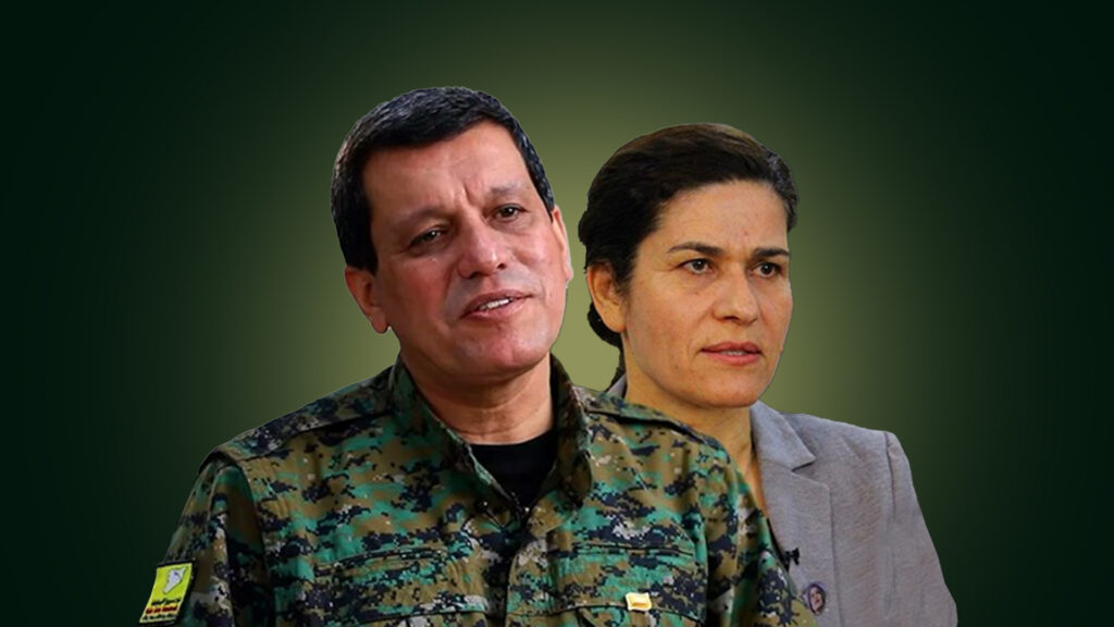 مەزڵوم عەبدی و ئیلهام ئەحمەد سەردانی دیمەشق دەکەن