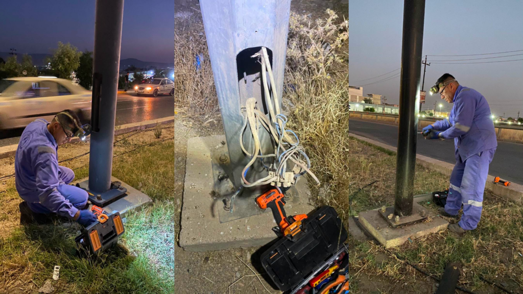 دەرگای محاویلەی عەمودەکانی کارەبا لە چەند شوێنێکی سلێمانی دەشکێندرێن